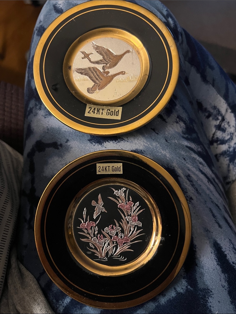 The Art of Chokin GILDED 24K Gold Trim Mini Plate